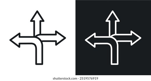 Flexibles schwarz-weißes Symbol.