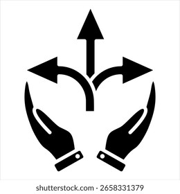 Ilustración vectorial de icono de glifo de flexibilidad