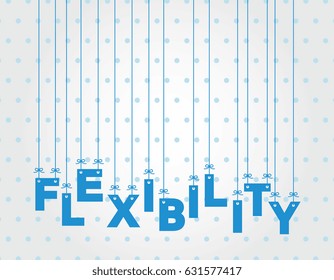 FLEXIBILITY HANGING LETTERS