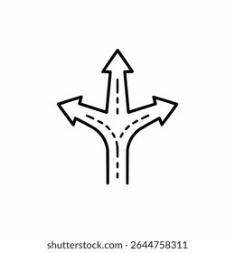 flexibility icon arrow pathway vector design illustration, EPS 10
