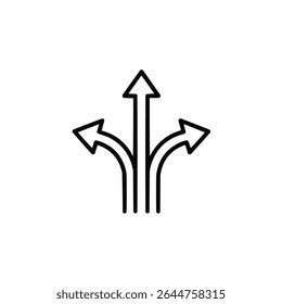 flexibility icon arrow pathway vector design illustration, EPS 10