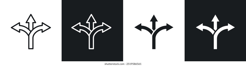 Coleção de ícones de flexibilidade no estilo de linha de traçado e preenchido em preto e branco.