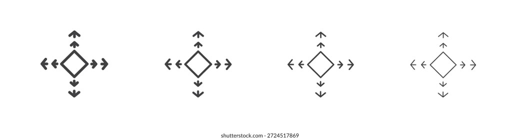 Conceito de ícone de flexibilidade Pictograma Linear. Ilustração de elemento simples.