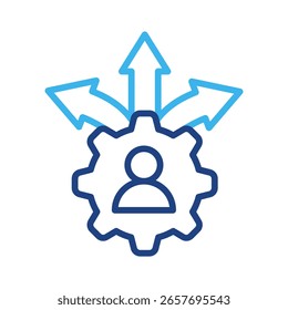 Elemento de icono de flexibilidad para el diseño