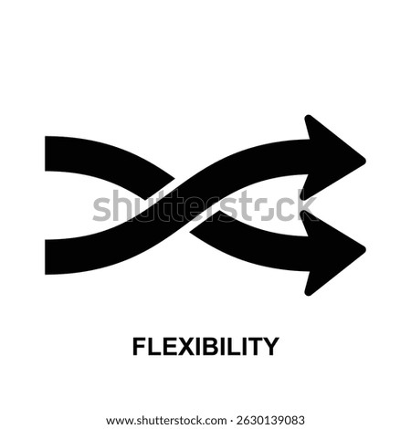 Flexibility icon isolated on background vector illustration.