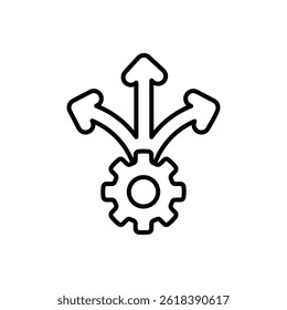 flexibility icon with line style isolated on white background, eps file and easy to edit and change color.