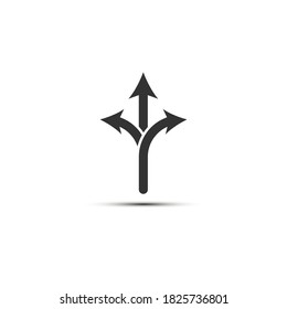 Flexibility icon logo vector illustration. Direction, arrow, transfer, icon logo vector template. 
