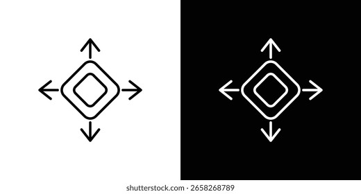 Esquema del icono de flexibilidad. Vector editable EPS 10