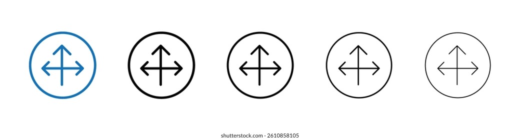 Flexibility icon Outline vector logo for web ui