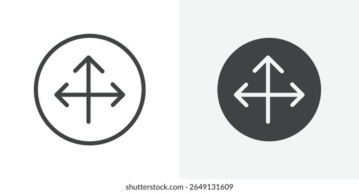 Icono de flexibilidad Esquema de signo de Vector