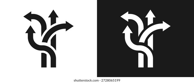 Ícone De Flexibilidade Define Glifo Em Plano De Fundo Branco E Preto