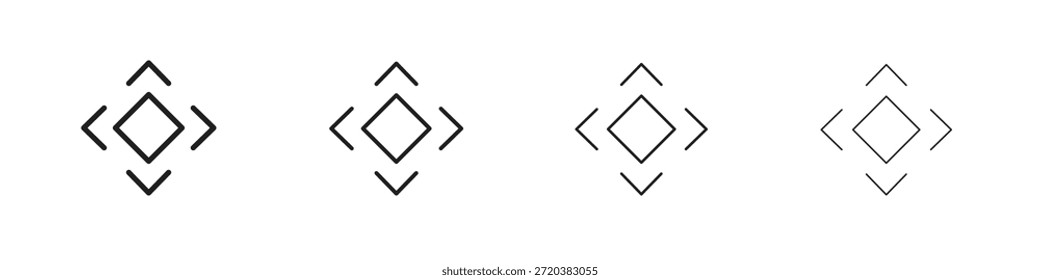 Conjunto de ícones de flexibilidade, Ilustração, Preto