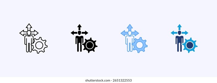 Conjunto de Ícones de Flexibilidade - Coleção de Vários Estilos