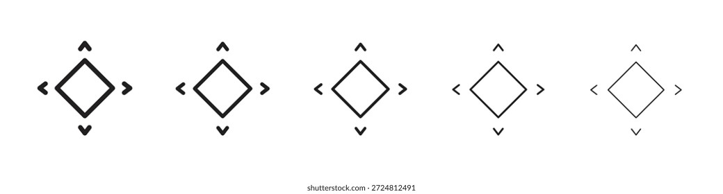 Ícone Flexibilidade. Estilo de contorno simples. Elementos gráficos.