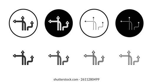 Flexibility icon Thin line art collection