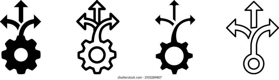 flexibility  icon , vector illustration