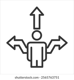 Flexibility Icon Vector Illustration Outline Style