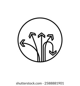 Flexibility icon Vector logo set flat