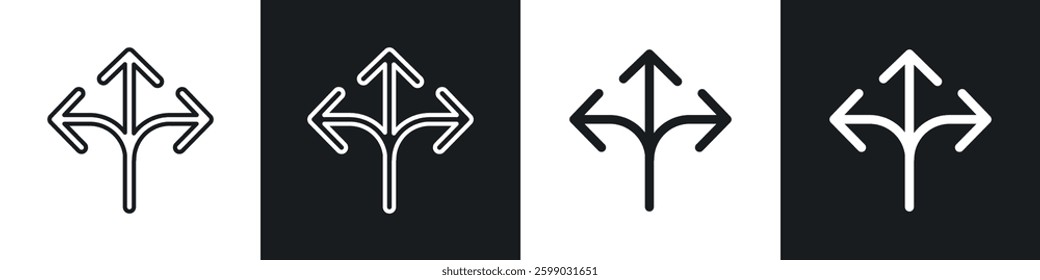 Flexibility icons in flat and linear vector illustration on white background.