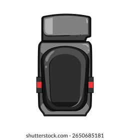joelheiras de flexibilidade cartoon. durabilidade respirável, impacto ergonômico, gel de espuma flexibilidade joelheiras sinal. símbolo isolado vetor ilustração