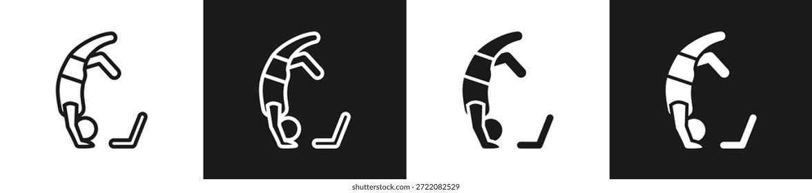 Línea De Flexibilidad N Estilo Glifo En Fondo Blanco Y Negro