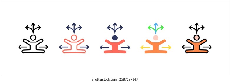 Flexibility Multi Style Icon Set