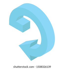 
Flexible arch arrow in isometric design 
