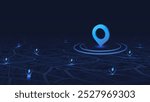 Flexible charging solutions, public charging stations available nearby. Select the most convenient route to drive. City map with charging stations icon available. Vector illustration