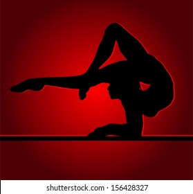 Flexible dancing girl  