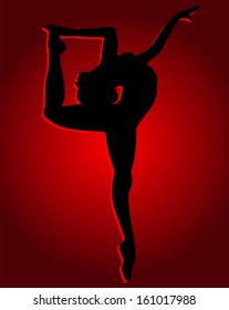 Flexible dancing girl
