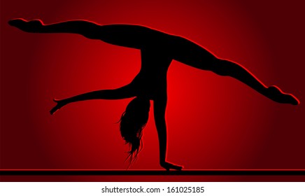 Flexible dancing girl