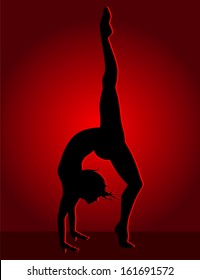 Flexible dancing girl