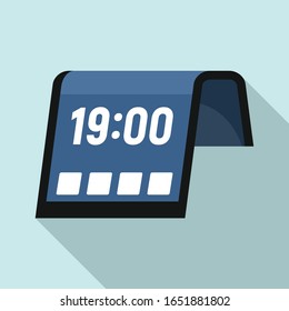 Flexible display icon. Flat illustration of flexible display vector icon for web design