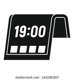 Flexible display icon. Simple illustration of flexible display vector icon for web design isolated on white background