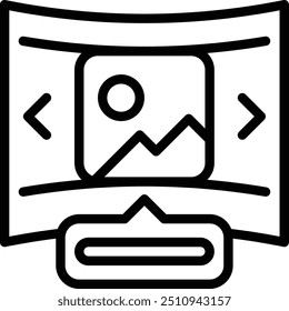 Flexible Display Icon. Vr Display Icon