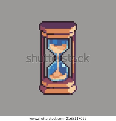 Flexible Editable vector Hourglass pixel art for game development, graphic design, website assets and more.
