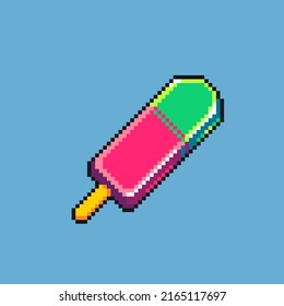 Flexible Editable vector ice cream pixel art for game development, graphic design, website assets and more.