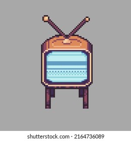 Flexible Editable vector television pixel art for game development, graphic design, website assets and more.