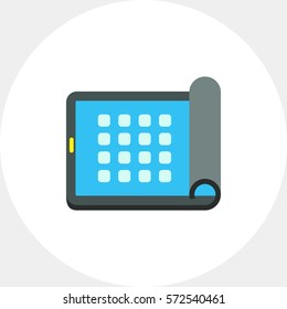 Flexible Electronic Visual Display Icon
