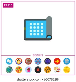 Flexible Electronic Visual Display Icon