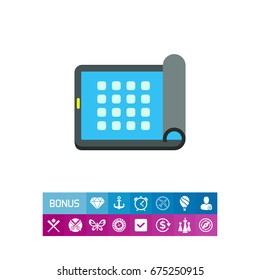 Flexible Electronic Visual Display Icon