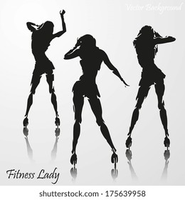 Flexible Fitness dancing girl 