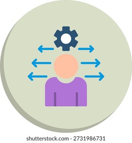 Flexible Flat Circle Style Icon