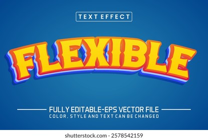 Flexible font Text effect editable
