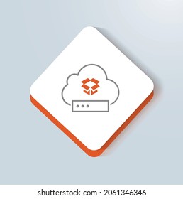 Flexible Hybrid Deployment icon vector design
