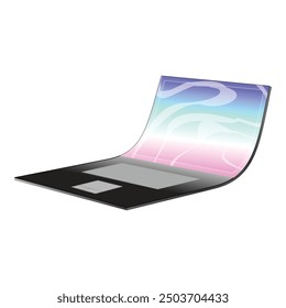 Diseño plegable flexible de la pantalla de doblez de la computadora portátil