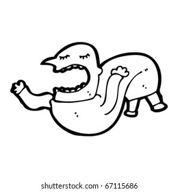 flexible man cartoon