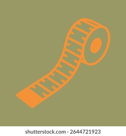 Cinta métrica flexible para las dimensiones