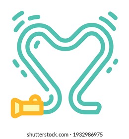 flexible neon color icon vector. flexible neon sign. isolated symbol illustration