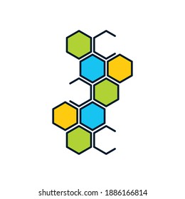 Flexible organization of processes, development of corporate software systems concept. Vector icon isolated on white background.